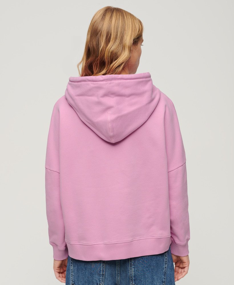 bluza z kapturem sportswear logo boxy w kolorze hyper lavender