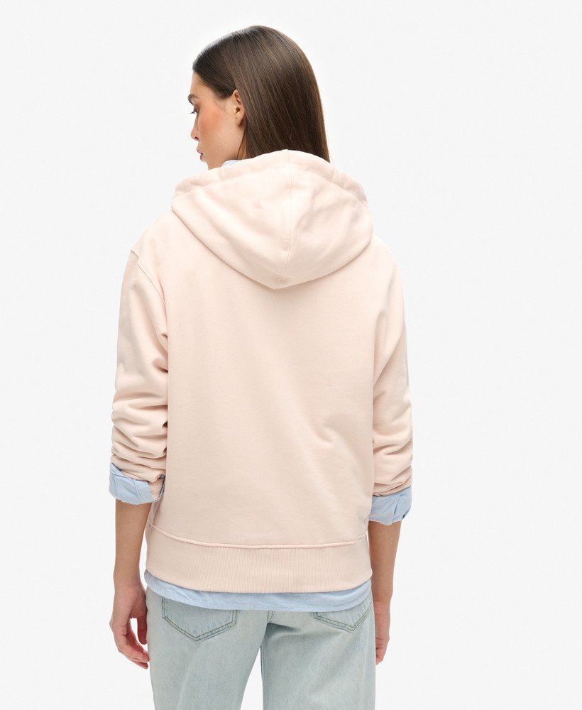luźna bluza z kapturem sport luxe w kolorze porannego różu