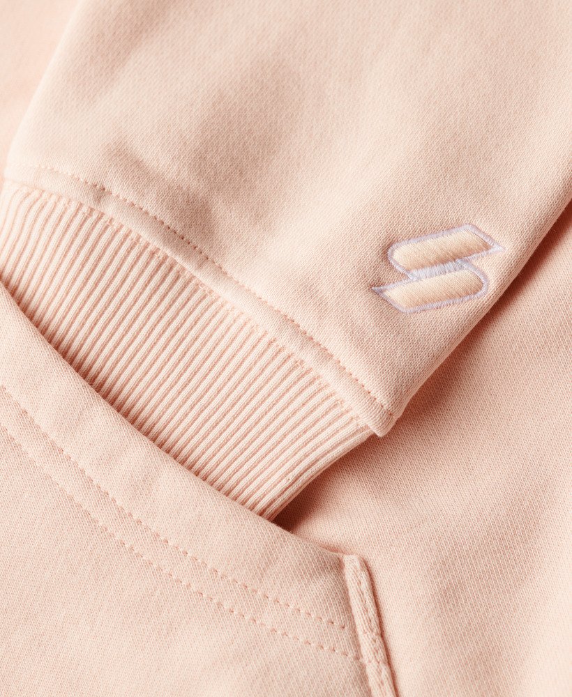 luźna bluza z kapturem sport luxe w kolorze porannego różu