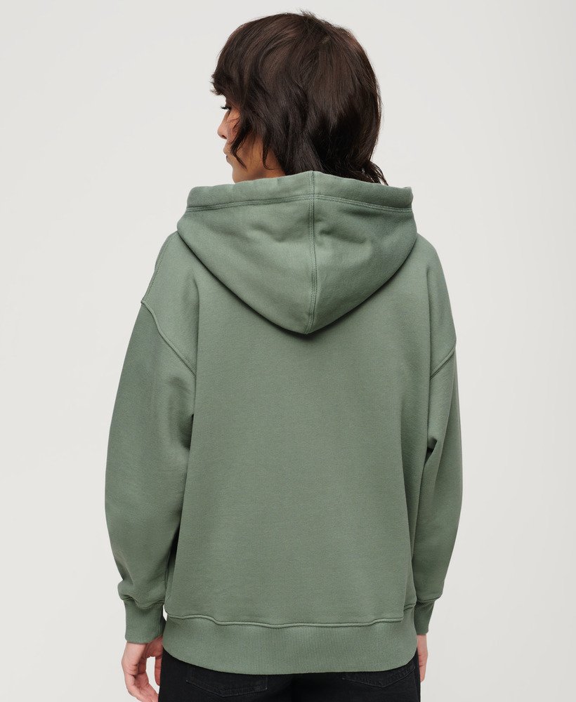 luźna bluza z kapturem sport luxe w kolorze laurel khaki