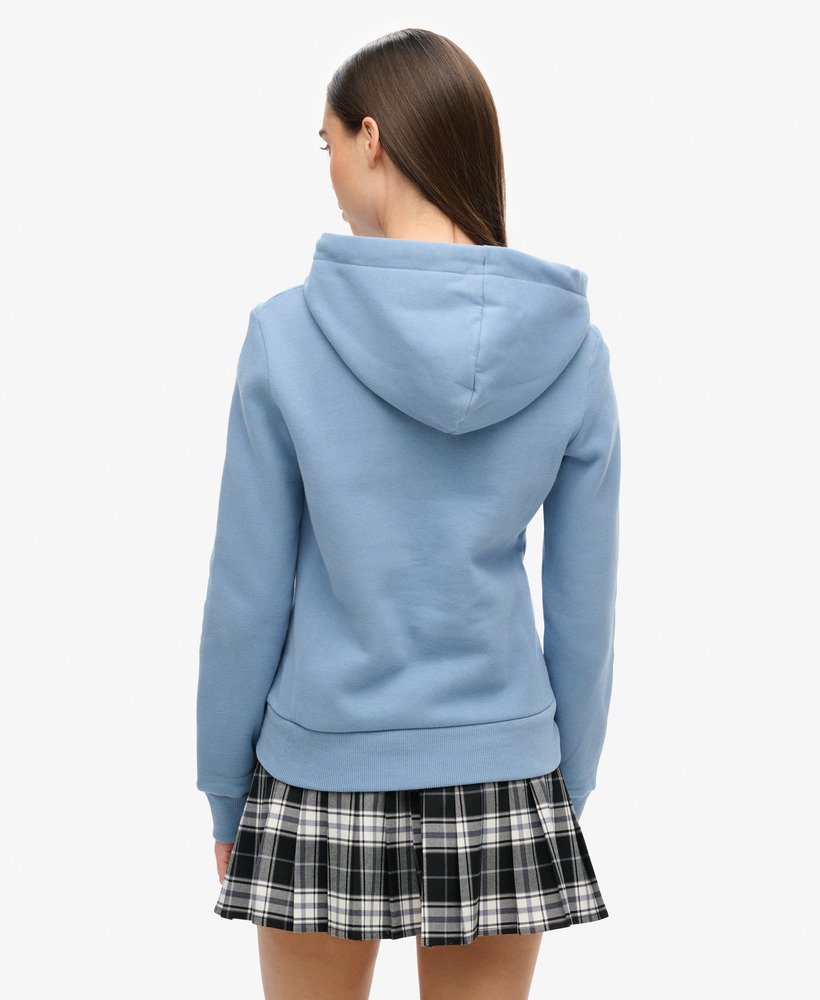 bluza z kapturem z logo rainbow w kolorze tidal blue