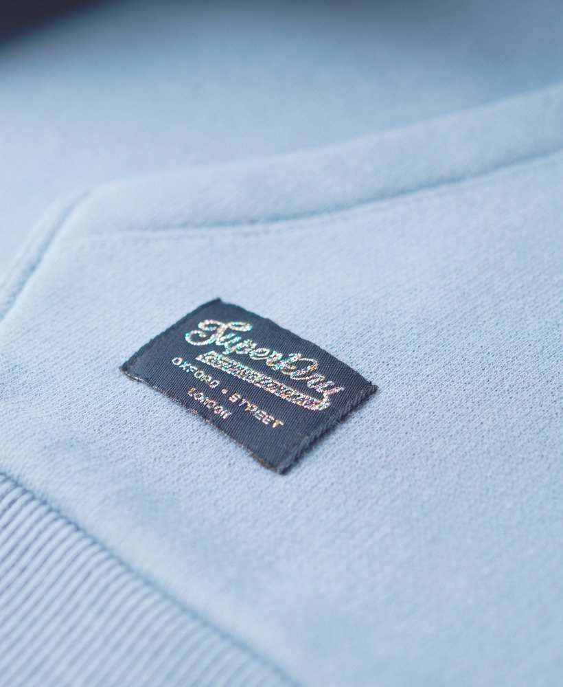 bluza z kapturem z logo rainbow w kolorze tidal blue