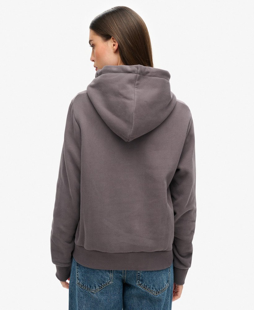 bluza z kapturem retro glitter logo w kolorze rock dark grey