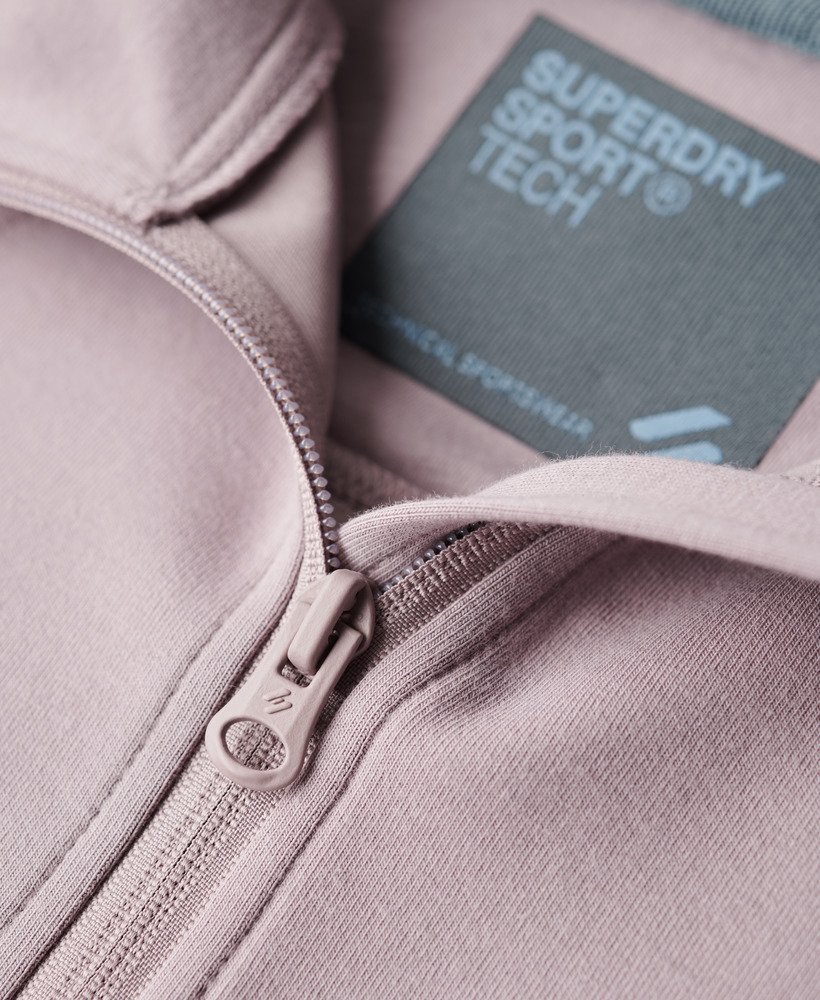 bluza z kapturem sport tech relaxed zip-hoodie w kolorze quail purple