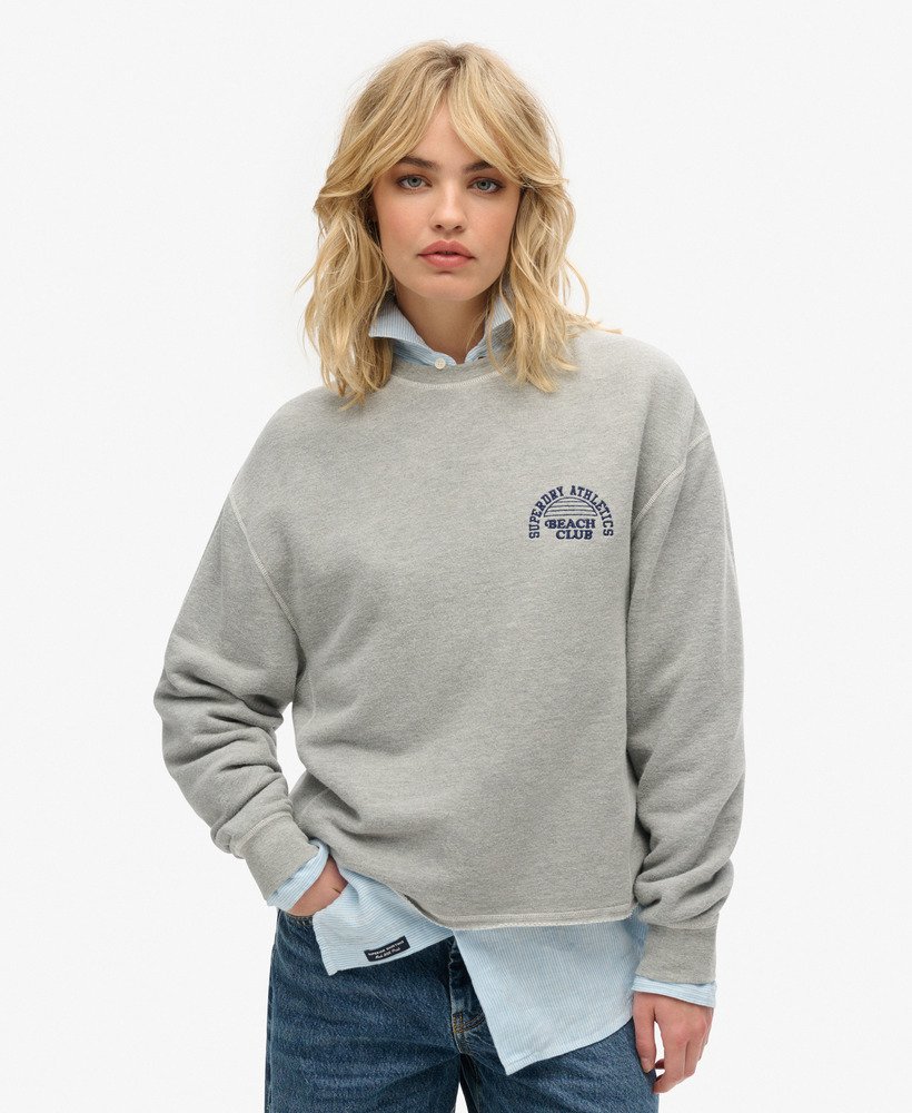 bluza athletic essentials w kolorze szary melanŻ