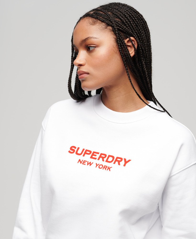 bluza sport luxe crew w kolorze brilliant white