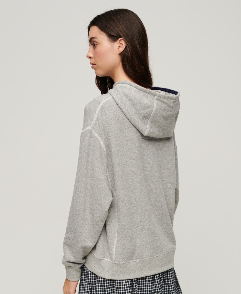 bluza z kapturem athletic essentials w kolorze szary melanŻ