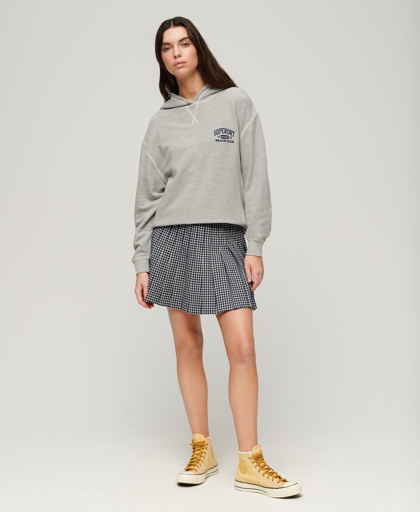 bluza z kapturem athletic essentials w kolorze szary melanŻ