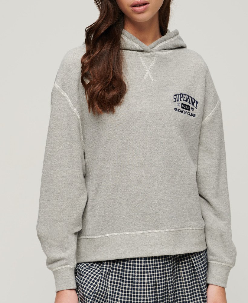 bluza z kapturem athletic essentials w kolorze szary melanŻ