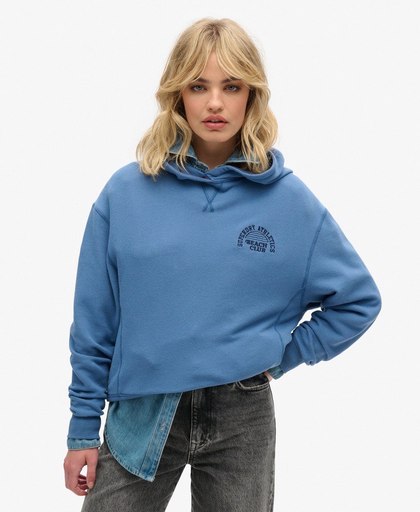 bluza z kapturem athletic essentials w kolorze wedgewood blue
