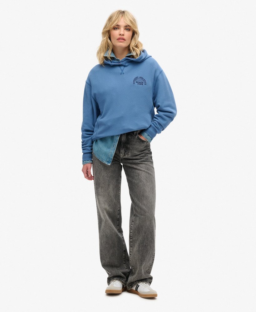bluza z kapturem athletic essentials w kolorze wedgewood blue