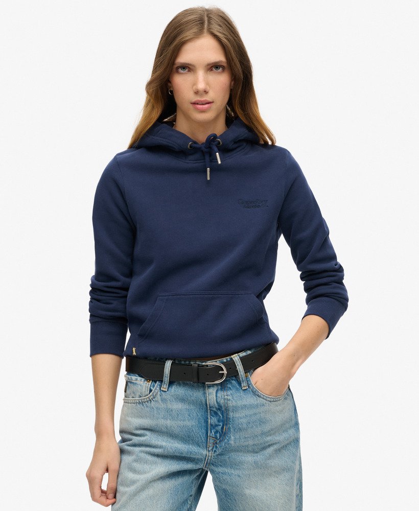 bluza z kapturem essential logo w kolorze richest navy