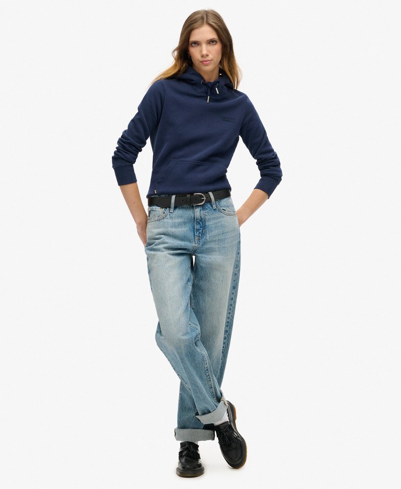 bluza z kapturem essential logo w kolorze richest navy