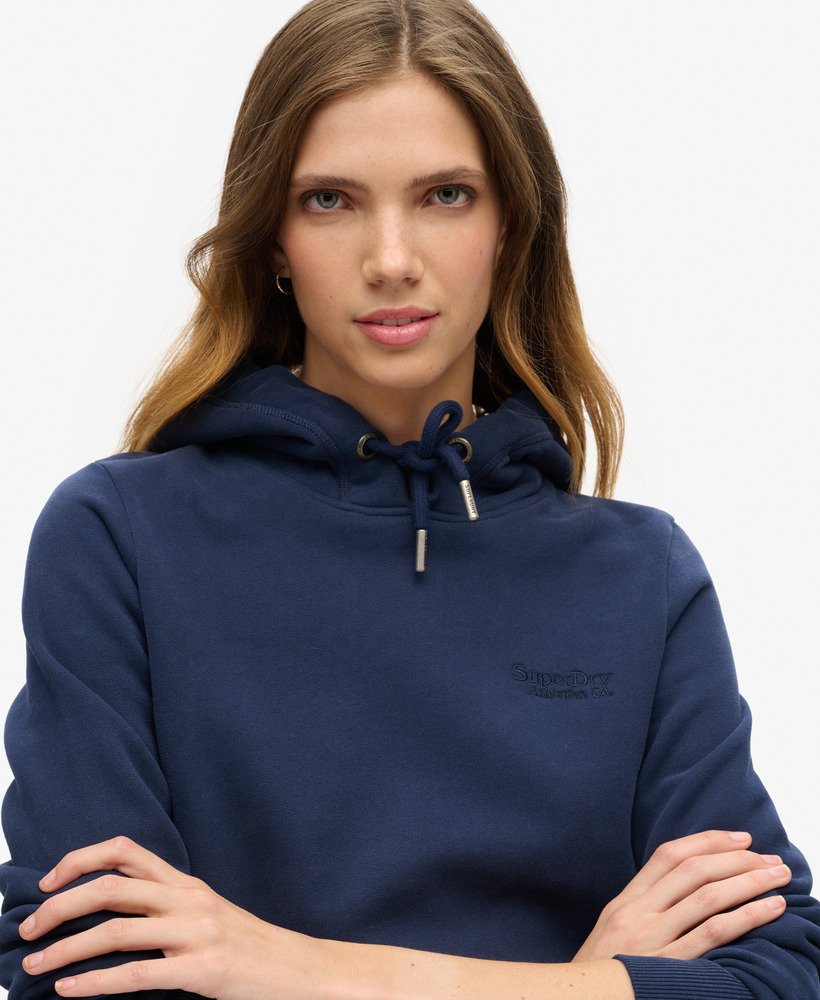 bluza z kapturem essential logo w kolorze richest navy