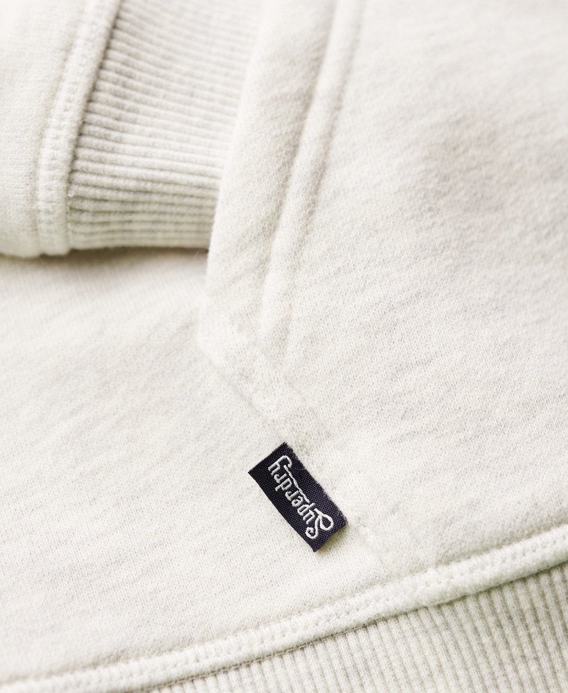 bluza z kapturem essential logo na zamek w kolorze glacier grey marl