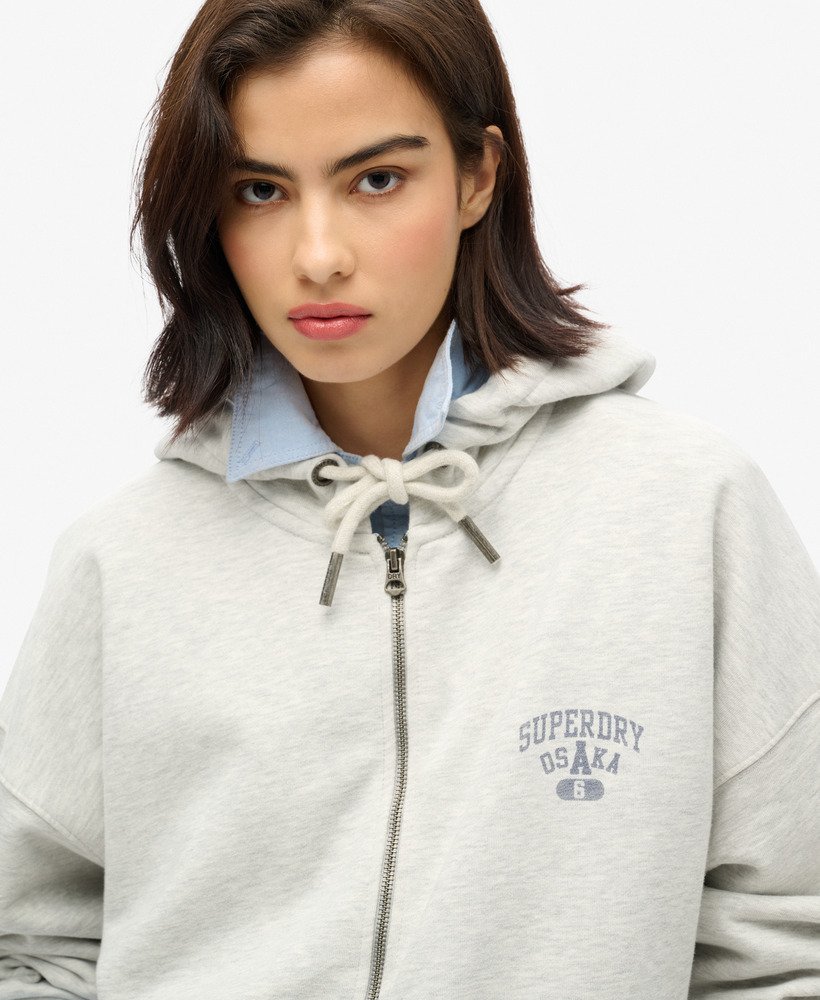 bluza z kapturem athletic essentials oversized w kolorze glacier grey marl