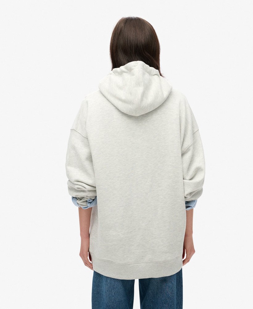 bluza z kapturem athletic essentials oversized w kolorze glacier grey marl