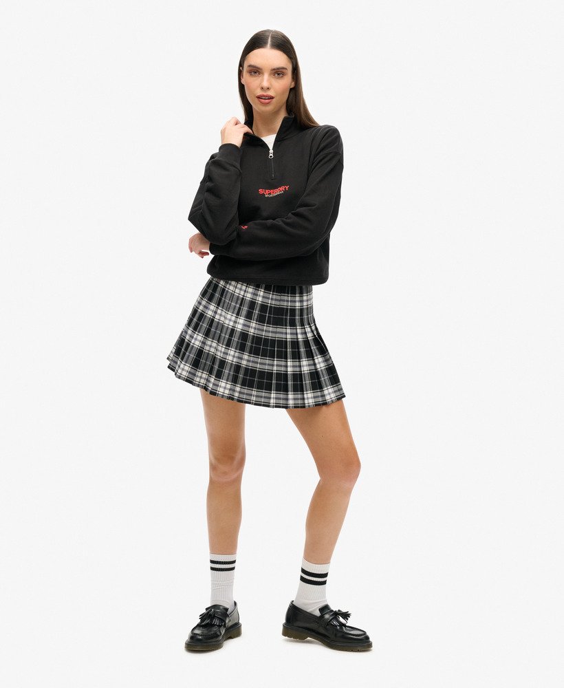 bluza sportswear logo boxy half zip w kolorze czarnym