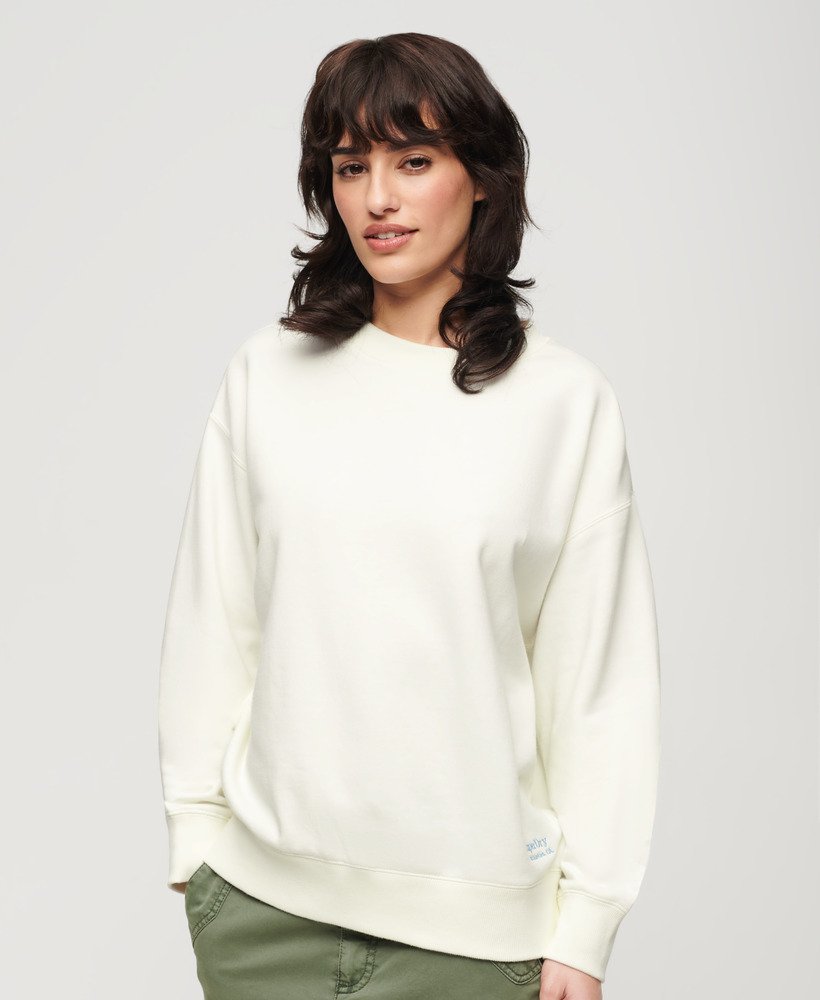 bluza essential logo w kolorze off white