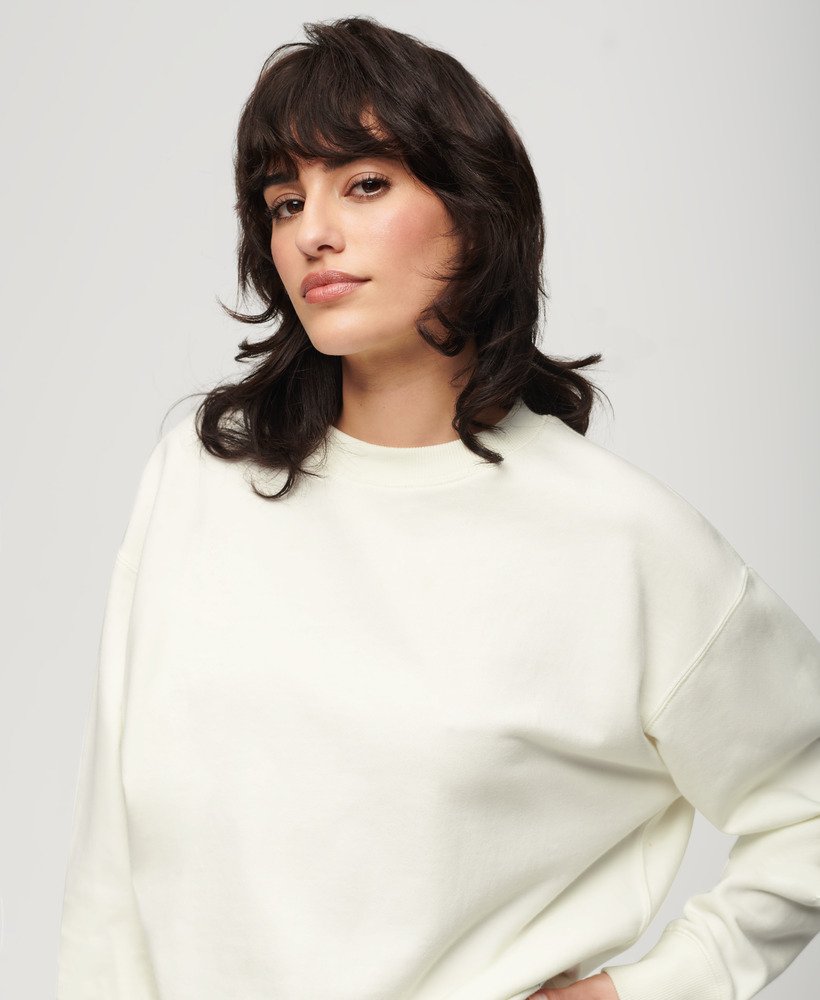 bluza essential logo w kolorze off white