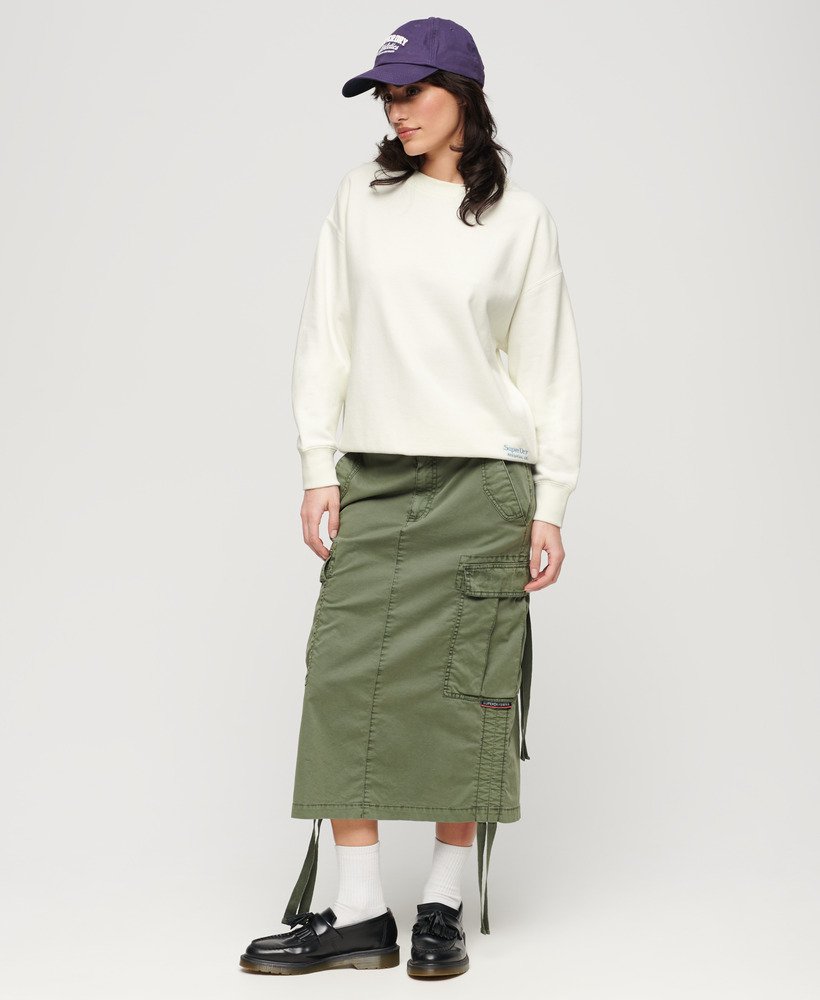 bluza essential logo w kolorze off white