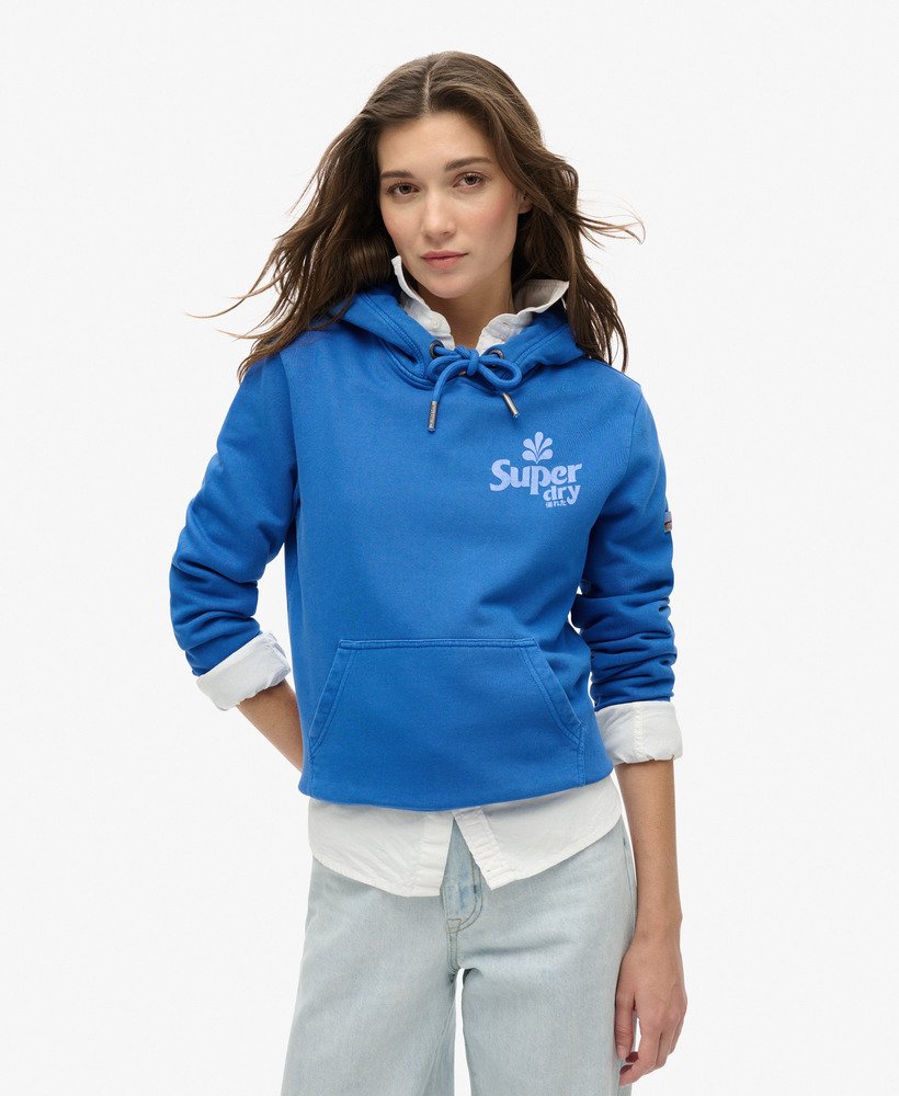 bluza z kapturem cooper tonal logo w kolorze royal mid blue