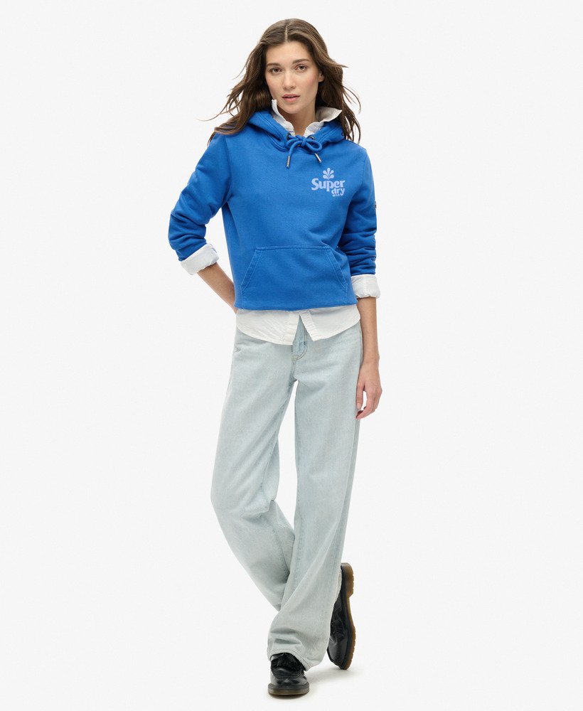 bluza z kapturem cooper tonal logo w kolorze royal mid blue