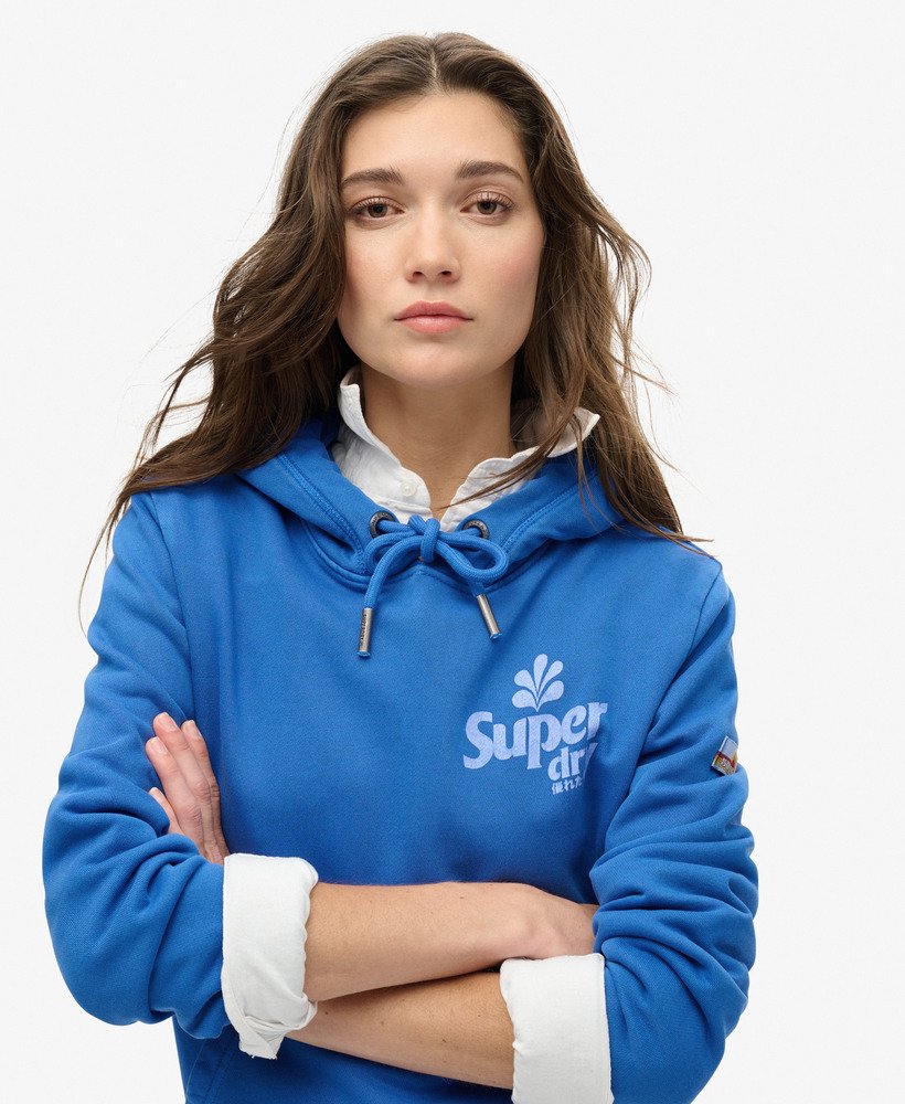 bluza z kapturem cooper tonal logo w kolorze royal mid blue