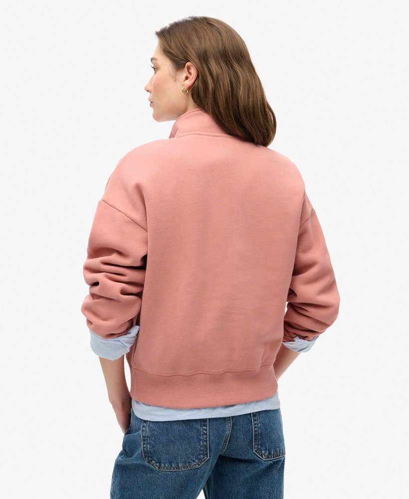 bluza essential half zip w kolorze ash rose