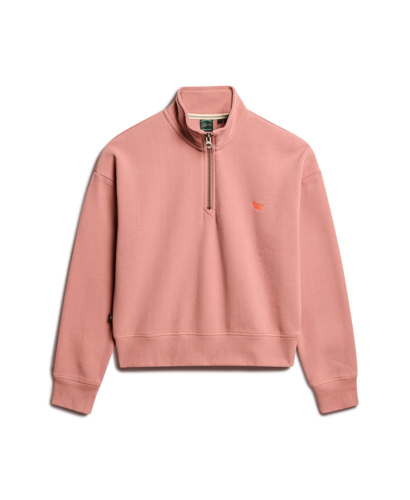 bluza essential half zip w kolorze ash rose