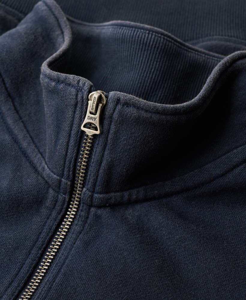 bluza athletic essentials z zamkiem błyskawicznym w kolorze rich navy