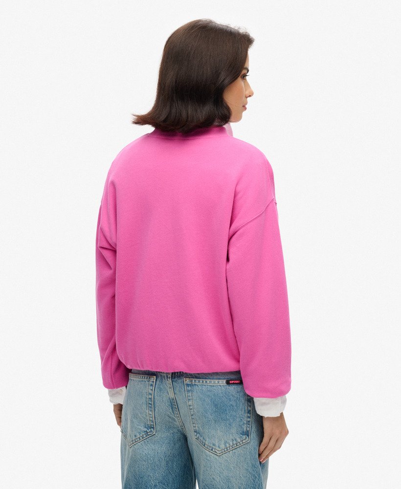 bluza essential logo w kolorze flash pink