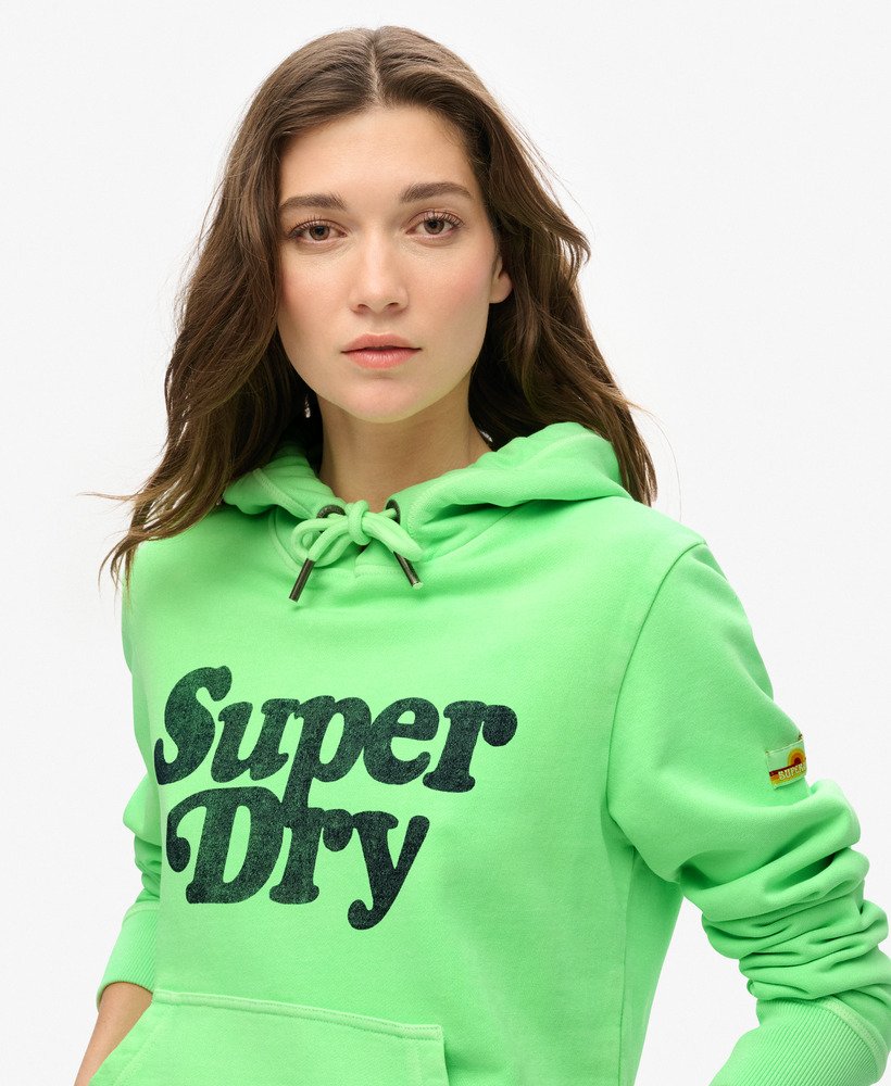 bluza z kapturem cooper tonal logo w kolorze neo mint green