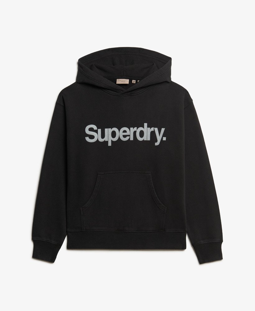 bluza z kapturem core logo city loose w kolorze czarnym