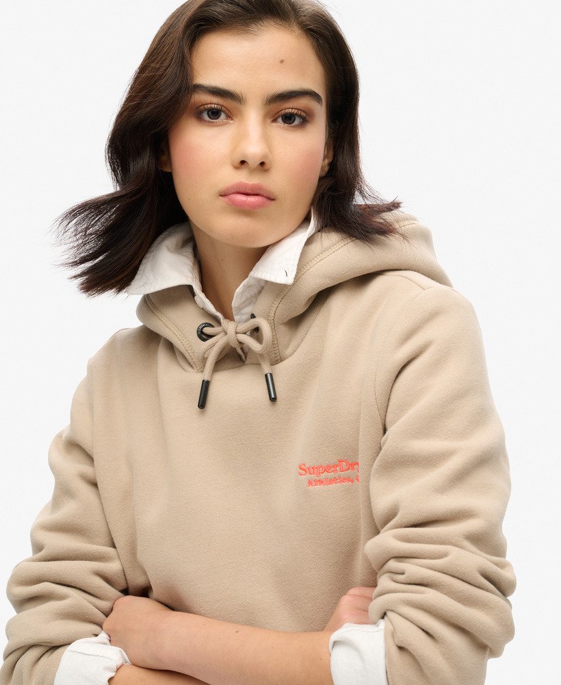 bluza z kapturem essential logo w kolorze cobblestone grey
