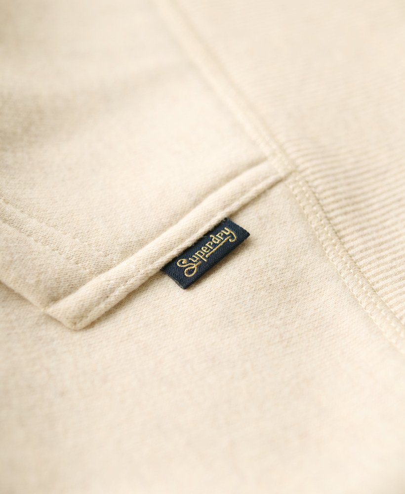 bluza z kapturem essential logo w kolorze jasnobrązowym