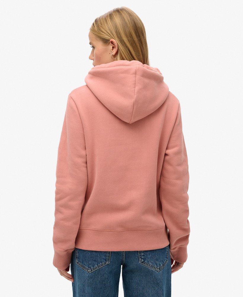 bluza z kapturem essential logo w kolorze ash rose