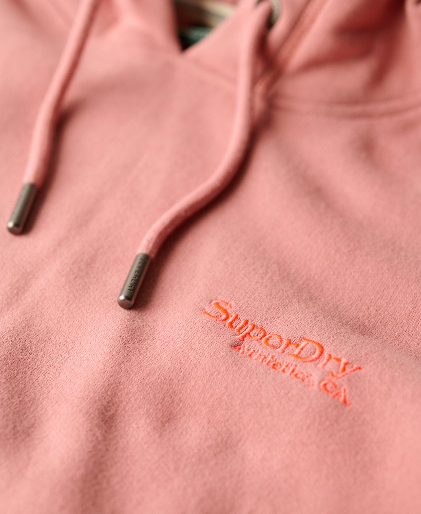 bluza z kapturem essential logo w kolorze ash rose