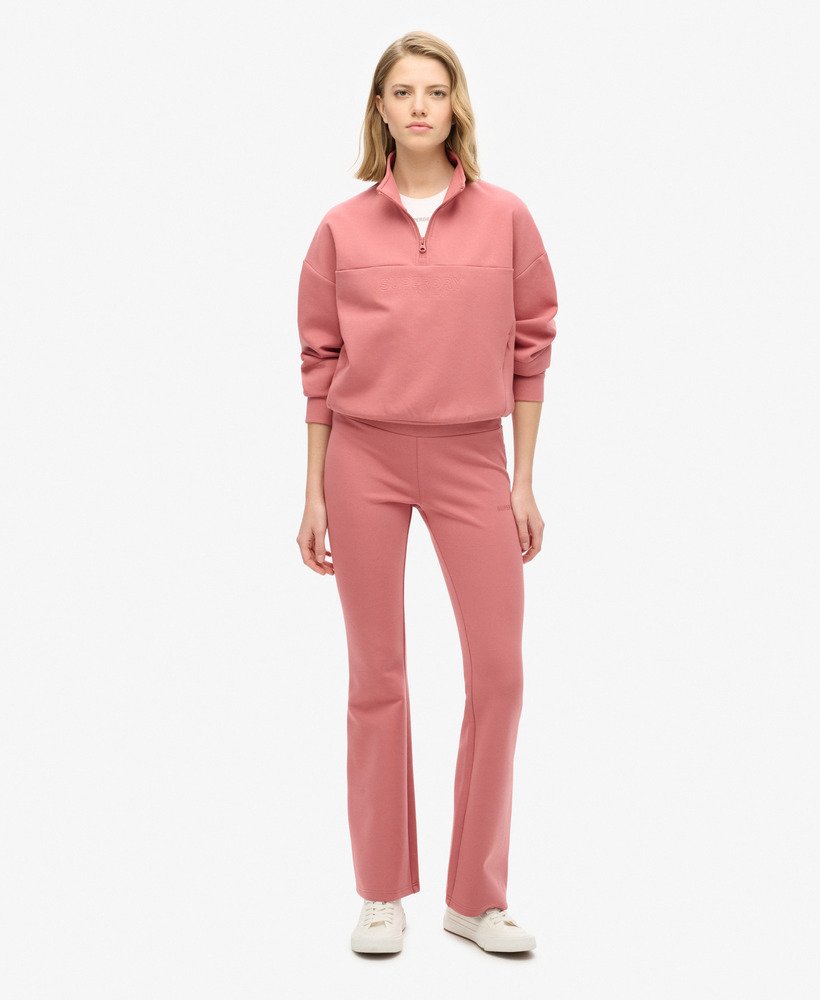 bluza sport tech relaxed half zip w kolorze withered rose