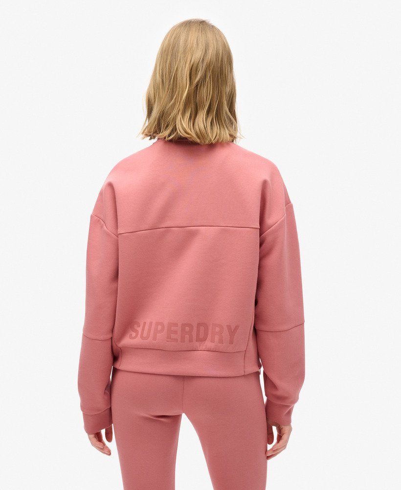 bluza sport tech relaxed half zip w kolorze withered rose