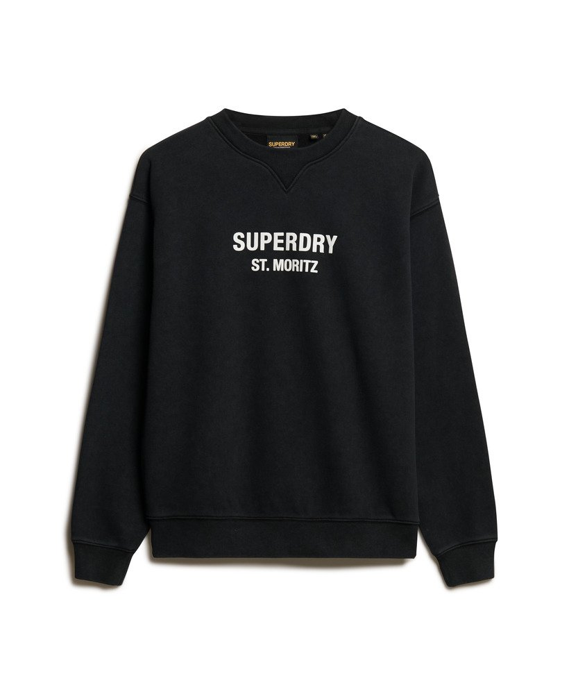 bluza sport luxe loose crew w kolorze czarnym