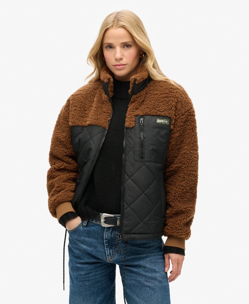 kurtka robocza hybrydowa z polaru w kolorze bison brown
