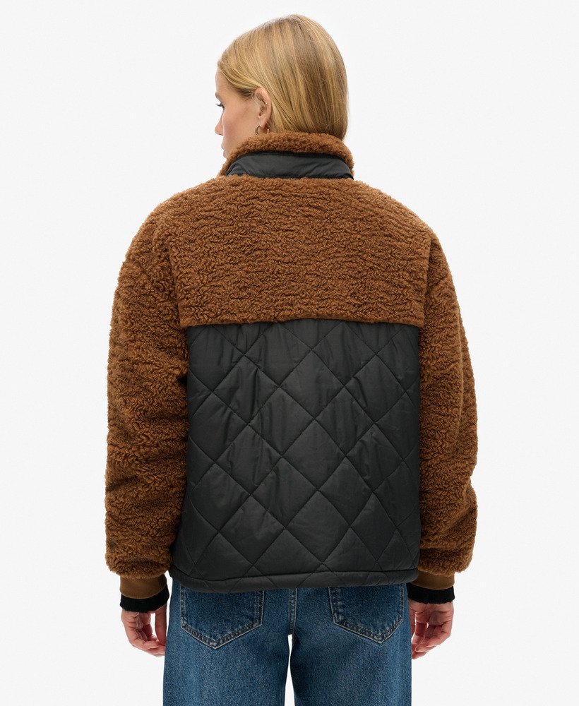 kurtka robocza hybrydowa z polaru w kolorze bison brown