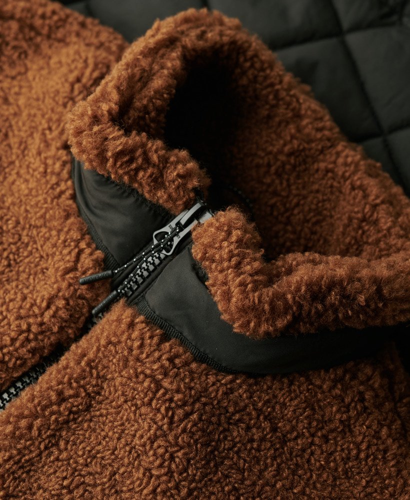 kurtka robocza hybrydowa z polaru w kolorze bison brown