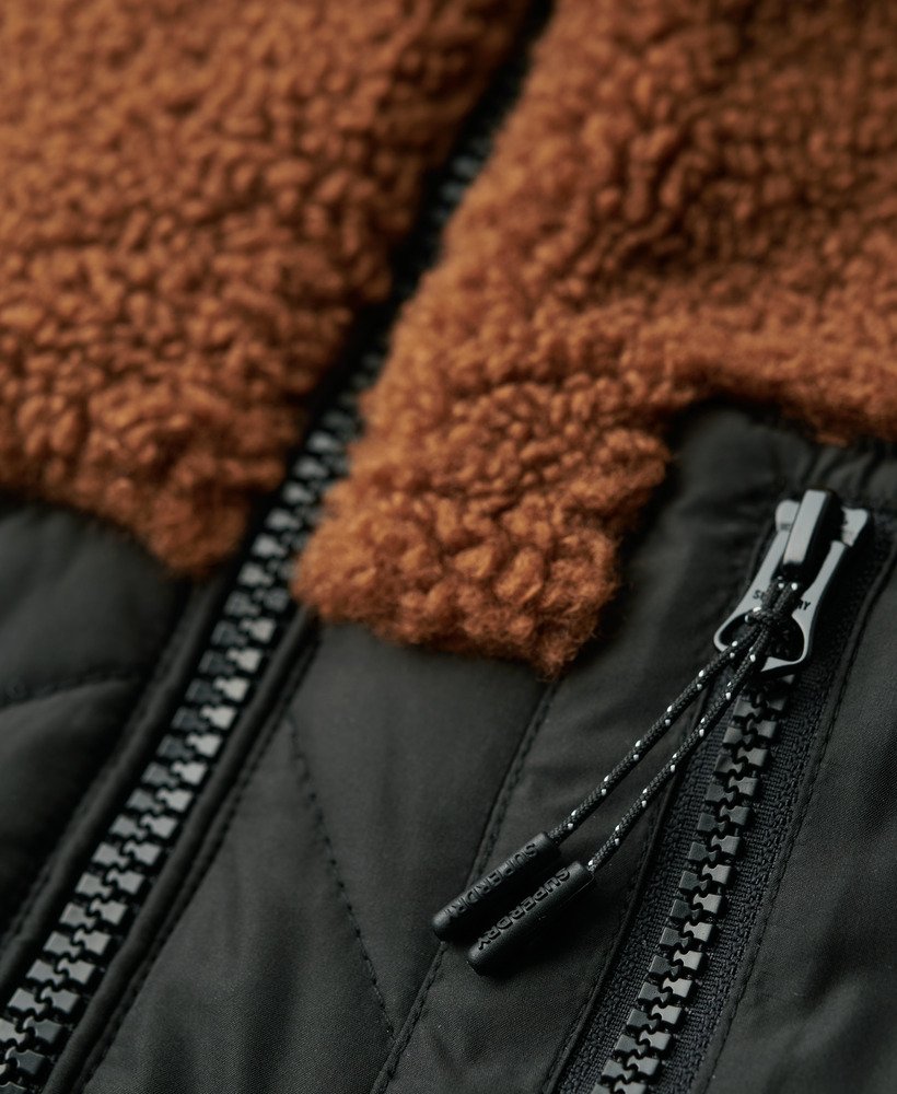 kurtka robocza hybrydowa z polaru w kolorze bison brown