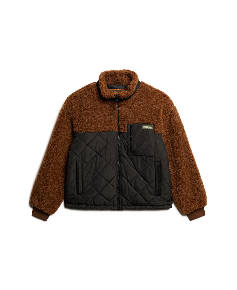 kurtka robocza hybrydowa z polaru w kolorze bison brown
