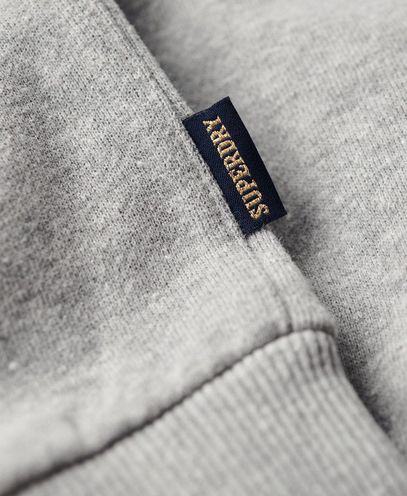 bluza college script loose w kolorze popielatego szarego melanżu
