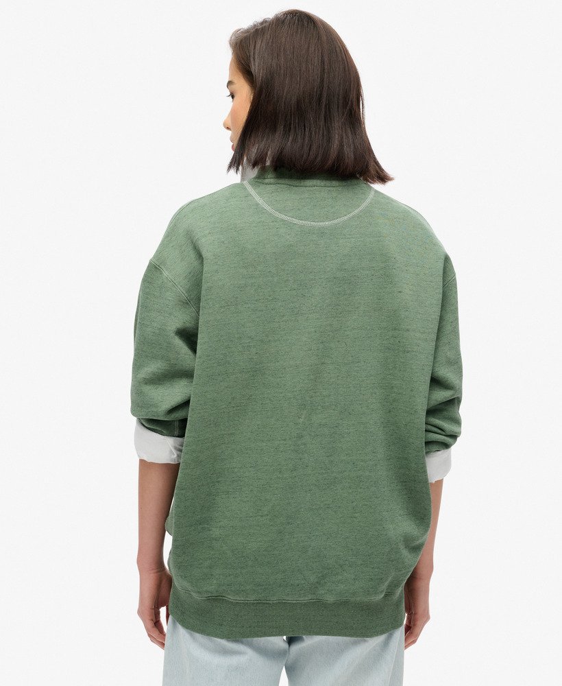 bluza essential logo overdyed w kolorze buffalo green