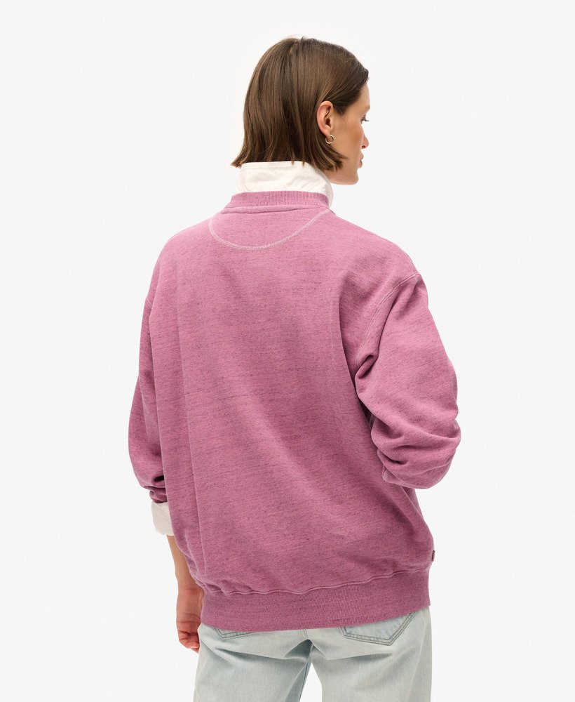 bluza essential logo overdyed w kolorze szokujĄco rÓŻowym