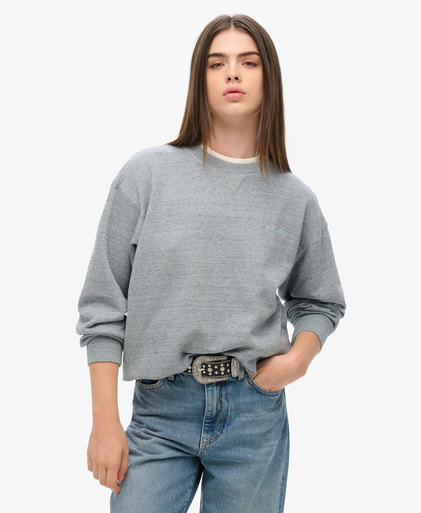 bluza essential logo overdyed w kolorze blue fog